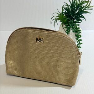 Michael Kors Gold Cosmetic Bag
